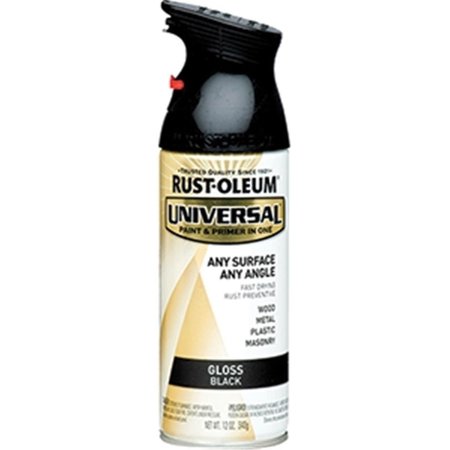 Rust-Oleum 245196 12 oz Gloss Black Universal Spray 020066172442